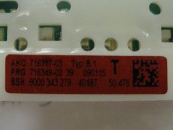 665846 Control Module Dishwasher Bosch