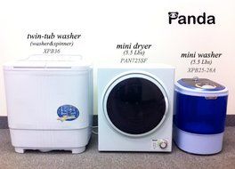 Panda Portable Compact Stainless Steel Tumble Dryer Apartment Size 110v 13lbs/3.75 Cu.ft. PAN760SF N15