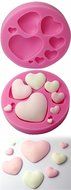 Fashionclubs Silicone Heart Shape Chocolate/Fondant/Candy Baking Mold