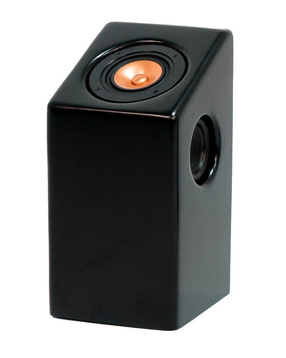 Fyssion D4 with 4" Full Range Driver Pair Matte Black Off-Axis Speakers N3