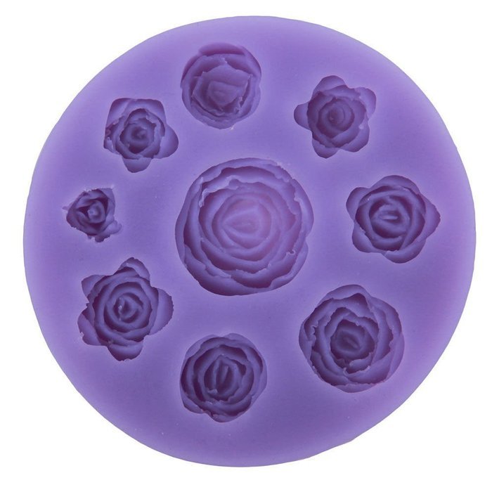 3D Silicone Fondant Embossing Mold Mould Sugarcraft Baking Tools Cake Decoration N4