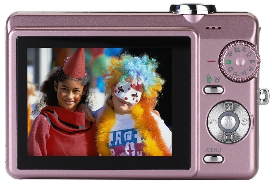 Sanyo E760 7.1MP Digital Camera with 3x Optical Zoom (Pink) N2