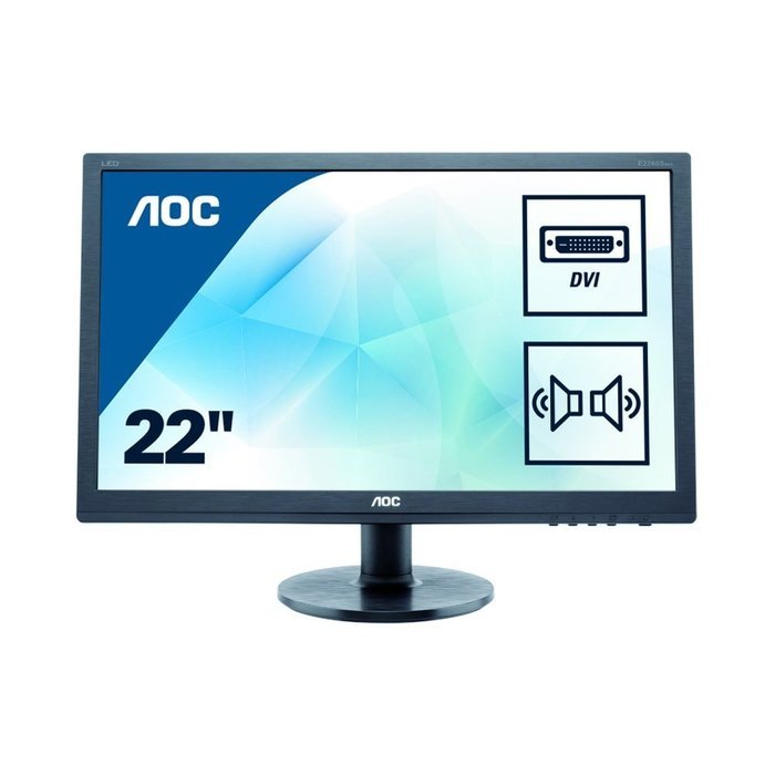 AOC e2260Swda Professional 21.5'' LED-Backlit LCD Monitor, Black N2