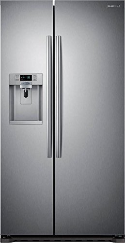 SAMSUNG RS22HDHPNSR Counter-Depth Side by Side Refrigerator, 22.3 Cubic Feet, Stainless Steel
