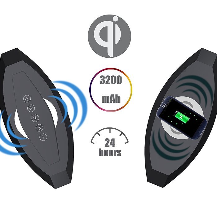 Vomercy Wireless Speakers Bluetooth Speakers Home Theatre Speakers Subwoofer Deep Bass QI Wireless Charging NFC... N6