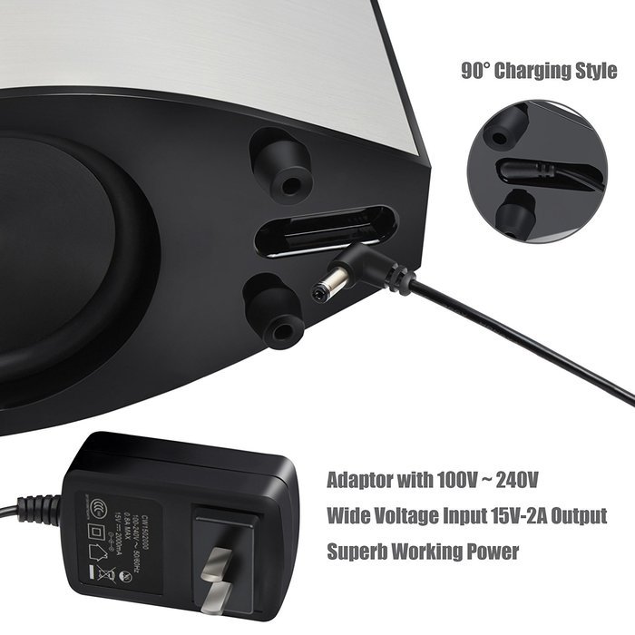 Vomercy Wireless Speakers Bluetooth Speakers Home Theatre Speakers Subwoofer Deep Bass QI Wireless Charging NFC... N7