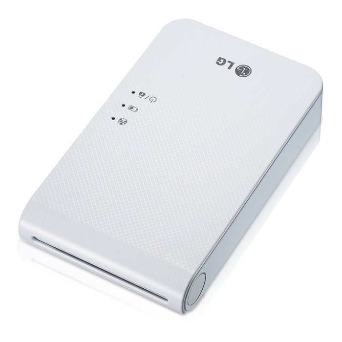 New LG Portable Mobile Pocket Photo PD241T Printer [White] (Follow-up model of PD239) Bluetooth Wireless Printing... N4