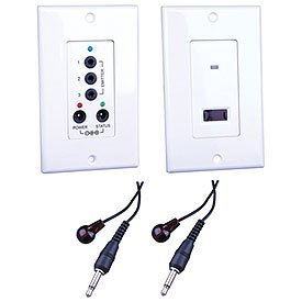 Vanco 280734 CFL Resistant 1x3 IR Repeater Kit with In-Wall Decora-Style Receiver & Connecting Block
