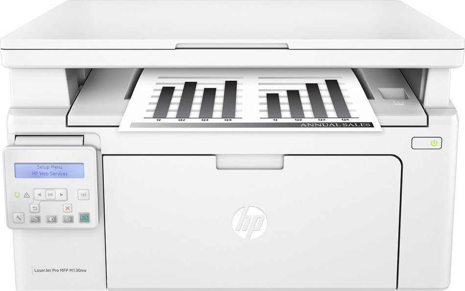 HP - LaserJet Pro MFP M130nw Wireless Black-and-White All-In-One Printer N3