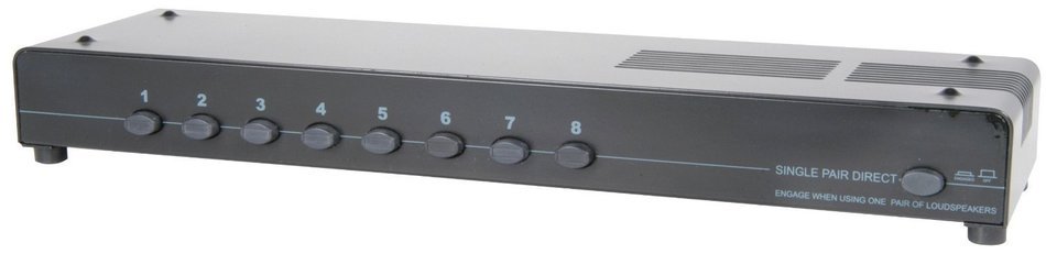 P6B1 - 8 WAY LOUDSPEAKER SELECTOR STEREO AMPLIFIER DISTRIBUTION SWITCHER