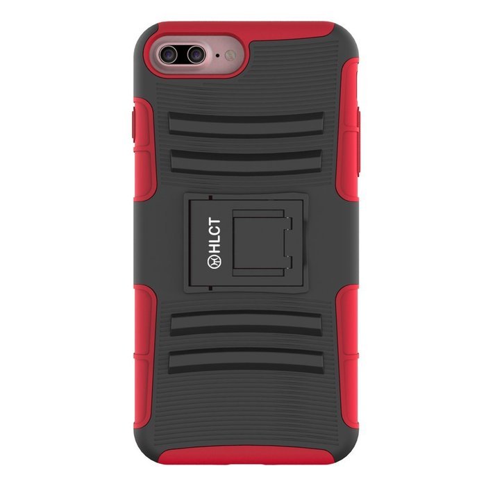 iPhone 7 Plus Case, HLCT Rugged Shock Proof Dual-Layer Case with Built-In Kickstand for iPhone 7 Plus 5.5 Inch... N15