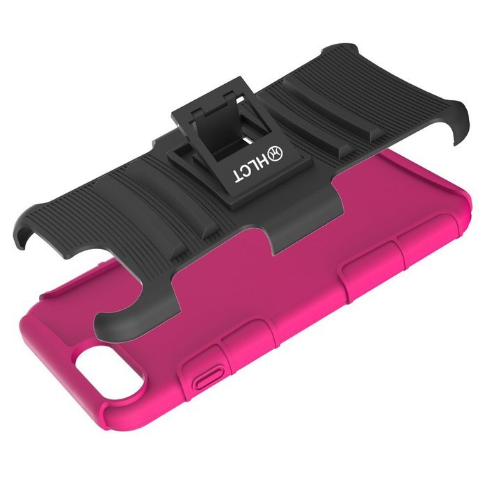iPhone 7 Plus Case, HLCT Rugged Shock Proof Dual-Layer Case with Built-In Kickstand for iPhone 7 Plus 5.5 Inch... N18