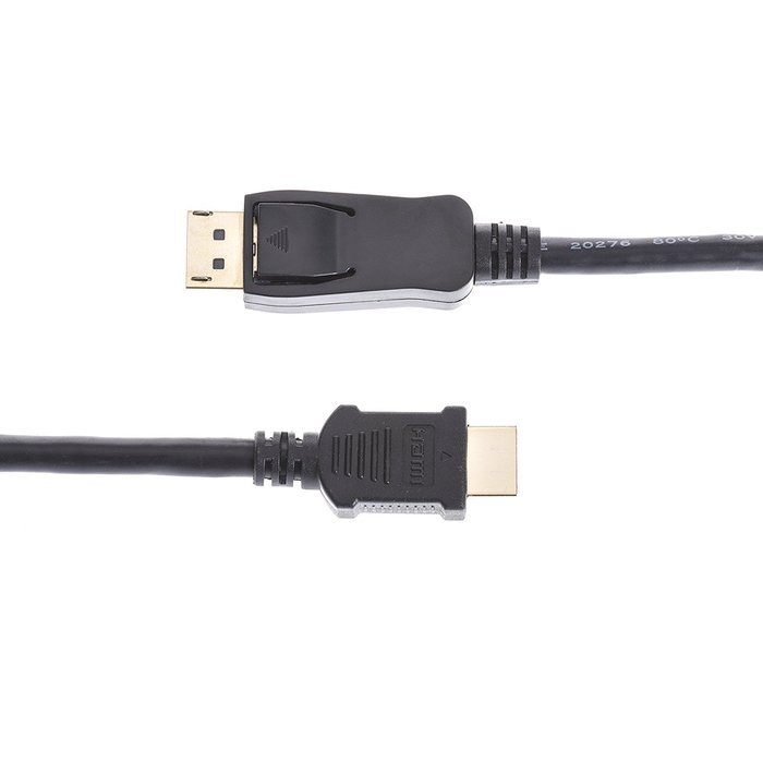 DP to HDMI, ISNOWOOD 10FT Gold Plated DisplayPort to HDMI HDTV Cable Black N6