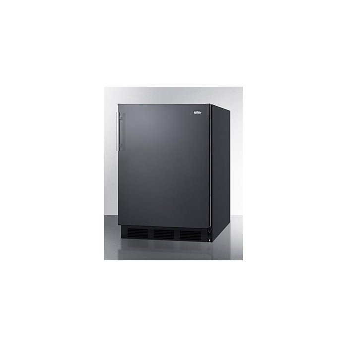 Summit CT663BBI 24" Undercounter Refrigerator with 5.1 cu. ft. Capacity Cycle Defrost Zero Degree Freezer Adjustable...