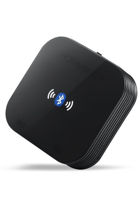 HomeSpot MultiLink Bluetooth Audio Receiver Dongle, Connect to 2 Mobile Devices At Once USB 2.5A N17