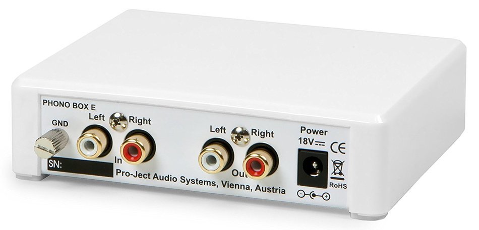 Pro-Ject Phono Box E Phono Preamplifier (White) N4