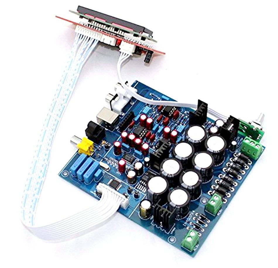 PCM1794 + AK4118 DAC Decoding Soft Control Amp Board with 6631 USB Sub Card N7