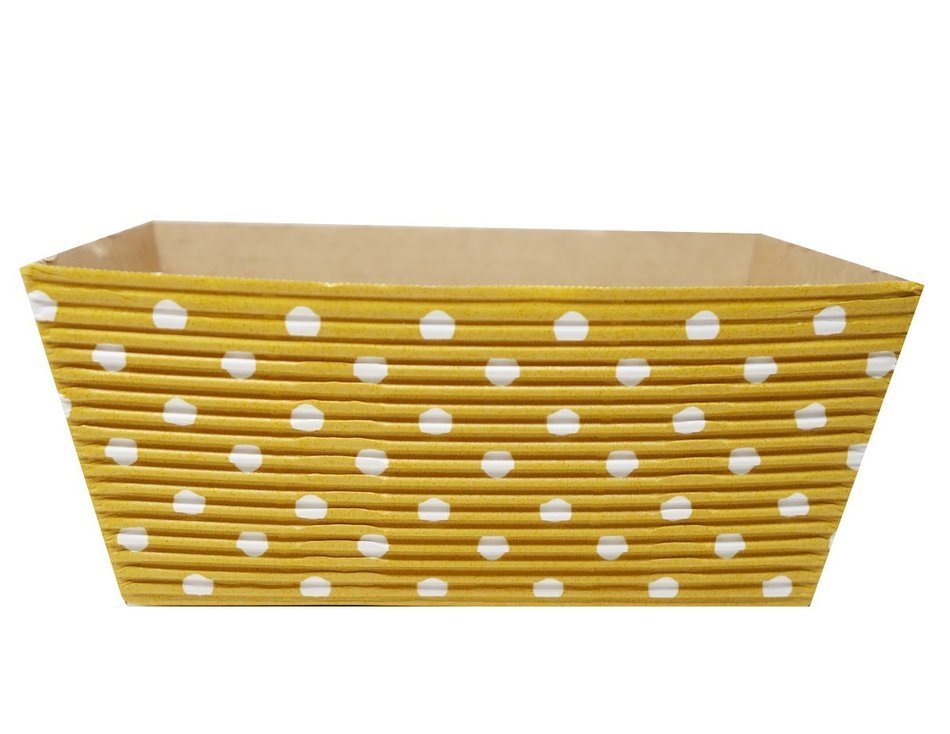 Welcome Home Oven-Safe Free Standing Paper Baking Pans, Yellow, 1-Pack (4 Pieces)