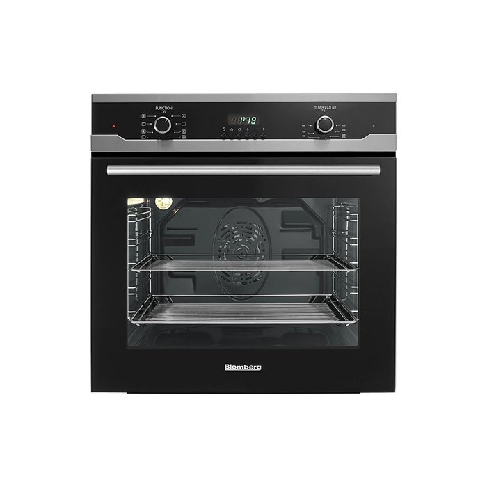 Blomberg BWOS24202 24" W. Electric Single Oven Convection Full Glass Door with New Knob & Handle Design - Black