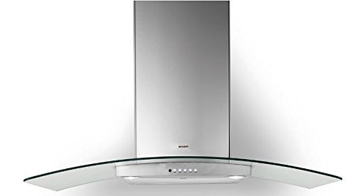 Faber TRAT36SS600-B 36" Tratto Curved Glass Range Hood, Stainless Steel N3