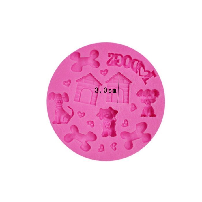 SHINA New Arrival Fondant Silicone Sugar House And Dog Shaped Cake Craft Mold For Your Baby N3