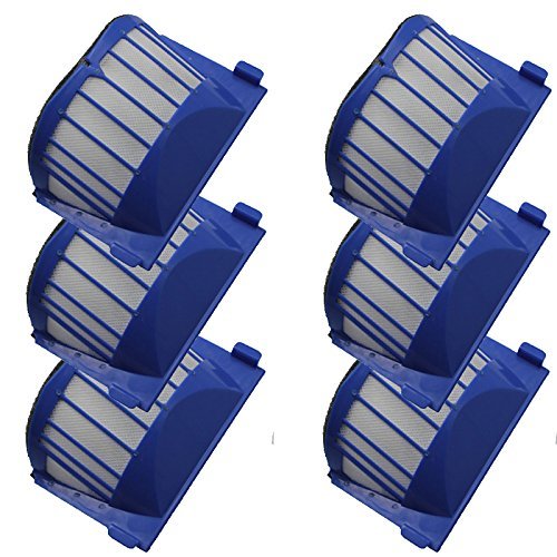 CIMC LLC 6 Pack Filters For iRobot Roomba 500 600 Series AeroVac Filter Replacements AeroVac 536 550 551 552 564... N2