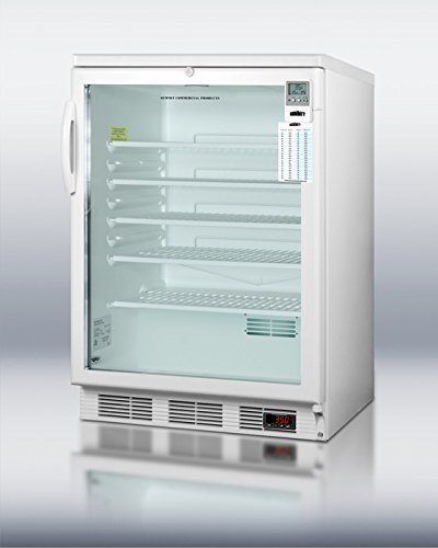 Summit SCR600LBIMEDDT 24" MedSeries Medically Approved Compact Refrigerator with 5.5 cu. ft. Capacity Interior... N2