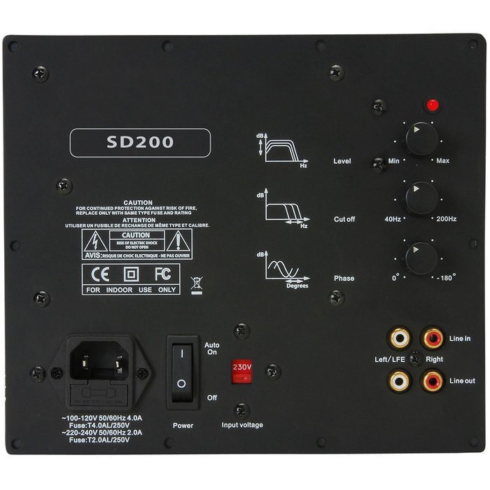 Yung SD200 200W Class D Subwoofer Plate Amplifier Module No Boost N2