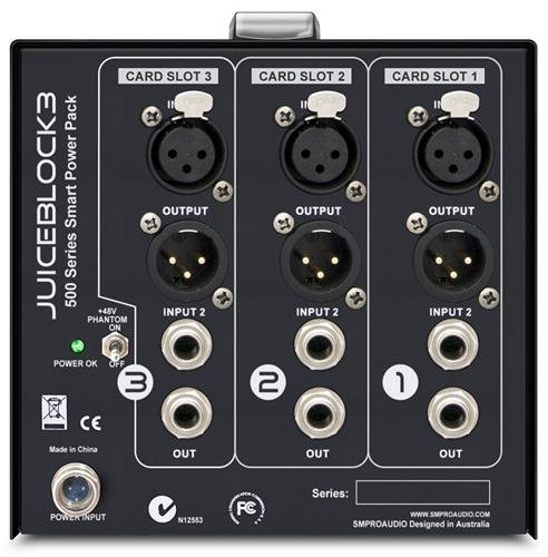 SM Pro Audio JuiceBlock 3 500 Series 3 Slot Power Block N2