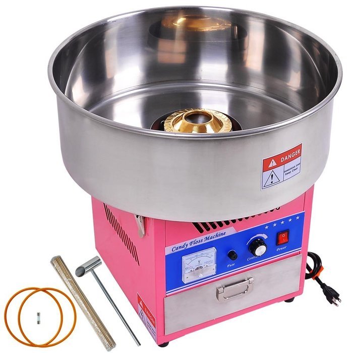 20" Pink Tabletop Commercial Cotton Candy Machine GEN3 Electric Floss Maker Carnival N3