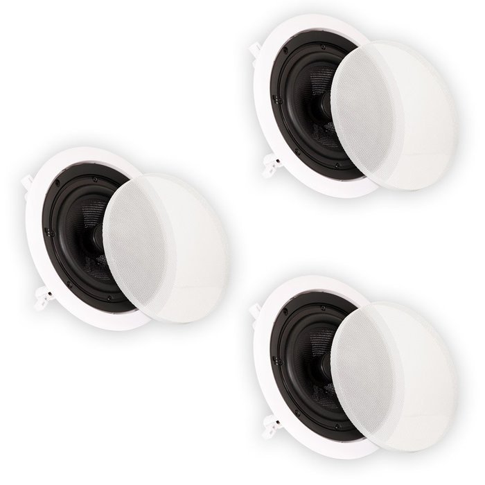 Theater Solutions TSS6C In Ceiling 6.5" Speakers Surround Sound Home Theater Deluxe 3 Speaker Set TSS6C-3S