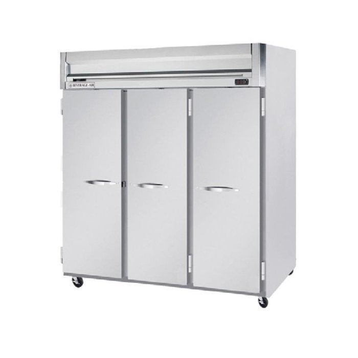 Beverage-Air HFS3-5S HFS3-5HG 3 Section Glass Half Door Reach-In Freezer 74 cu.