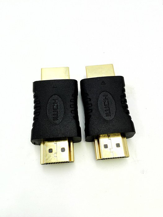 19 Pin&nbsp;HDMI Male Type A to HDMI Male Type A M/M Extender Adapter Converter Coupler Connector&nbsp;for HDTV(2-PACK,Gold... N5