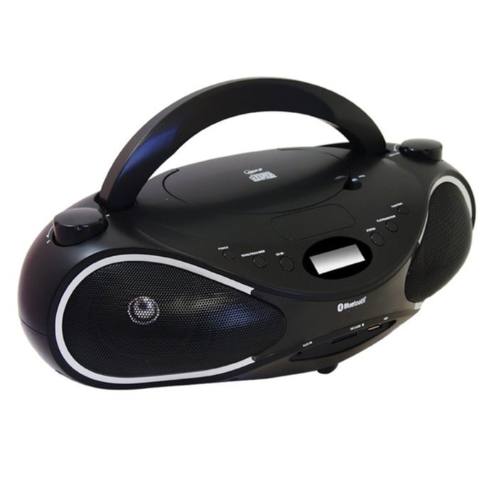 Axess PBBT2702 Portable Bluetooth Boombox W/CD Player 3.5mm USB SD/MMC Card Slot Electronic Accessories
