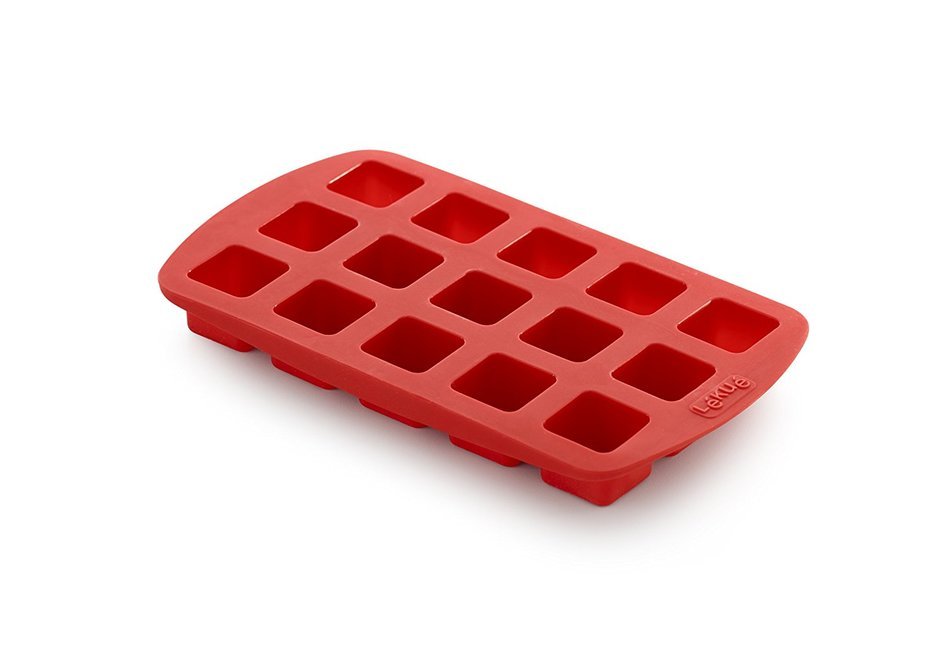 Lekue Silicone Chocolate Mold, Model # 0217115R01M017, Cube, Red N2
