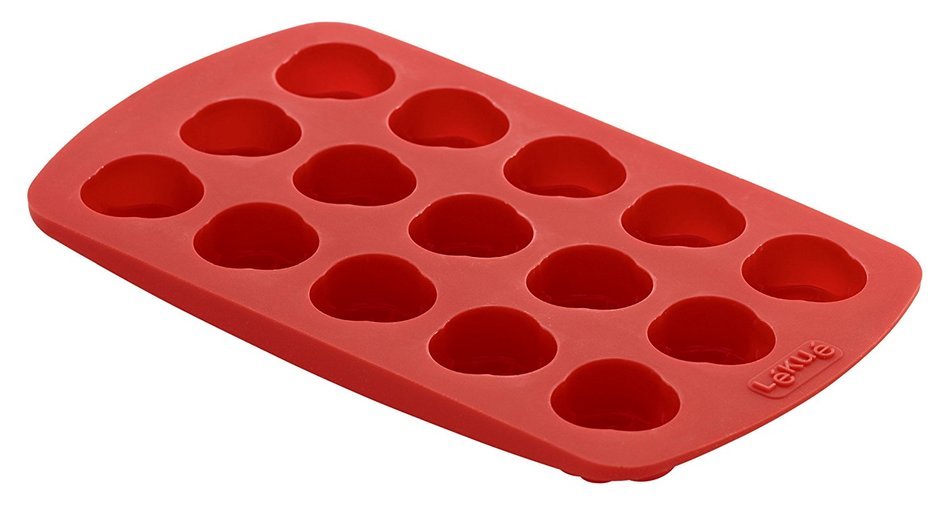 Lekue Silicone Chocolate Mold, Model # 0217115R01M017, Cube, Red N3