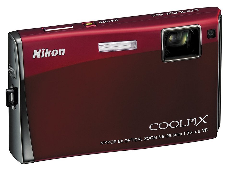 Nikon Coolpix S60 10MP Digital Camera with 5x Optical Vibration Reduction (VR) Zoom (Crimson Red) N4