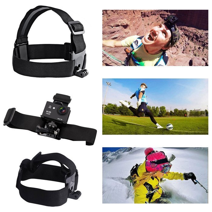 AKASO 7 in 1 Sports Action Camera Accessory Bundle Kits For Gopro Hero Sports Camera - Head Strap Chest Belt+... N2