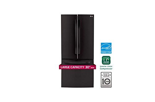 LG LFC22770SB 22.0 Cu. Ft. Smooth Black French Door Refrigerator - Energy Star