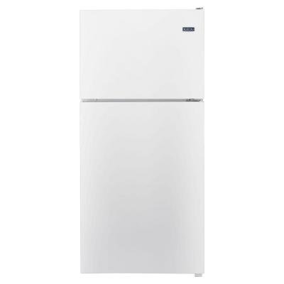 Maytag 18 cu. ft. Top Freezer Refrigerator in Monochromatic WHITE