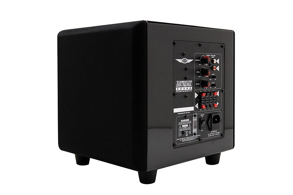 Earthquake Sound MiniMe P8 White Passive Tuned Mini Subwoofer (Piano White) N6