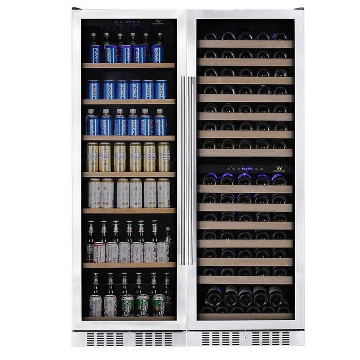 3-Zone Beverage and Wine Refrigerator Combo 428COMBOBW3 N2