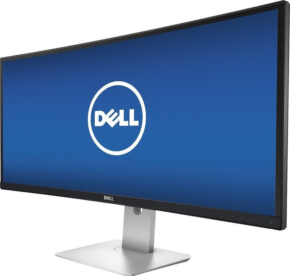 Dell - UltraSharp 34" IPS LED Curved HD 21:9 Ultrawide Monitor - Black N3