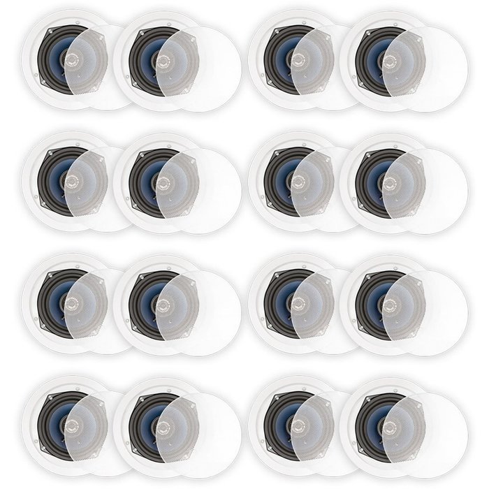 Blue Octave LC52 In Ceiling Speakers Home Theater Surround Sound 2-Way Speaker 8 Pair Pack