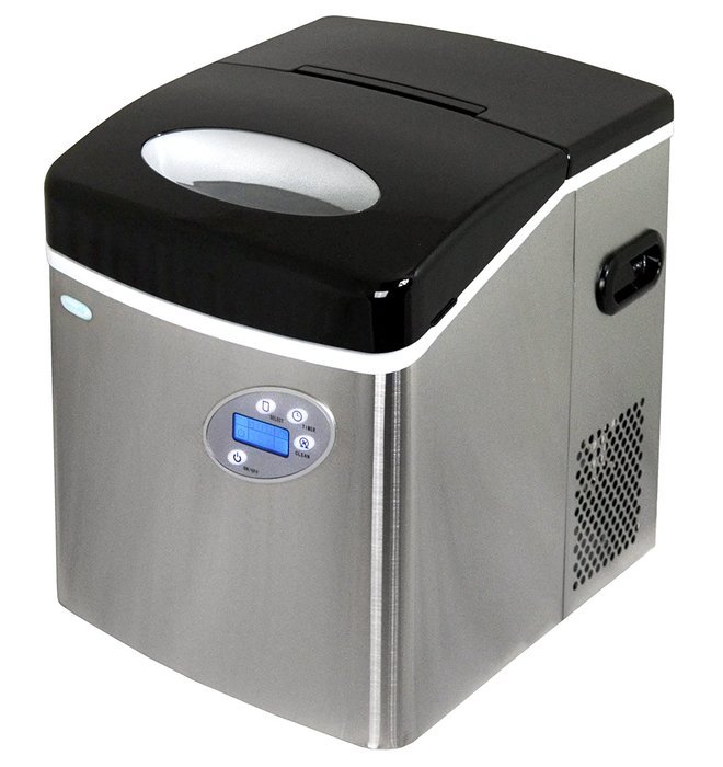 Newair AI-215SS Stainless Steel Portable Ice Maker with 50 Lbs. Daily Capacity N13