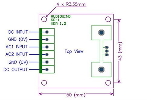 Electronics-Salon 1PCS Voltage Regulator PCB for LM317 or 78xx Series IC. N2
