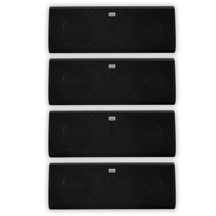 Acoustic Audio AA40CB Indoor 3 Way Speakers 2000 Watts Black Bookshelf 2 Pair Pack AA40CB-2PR