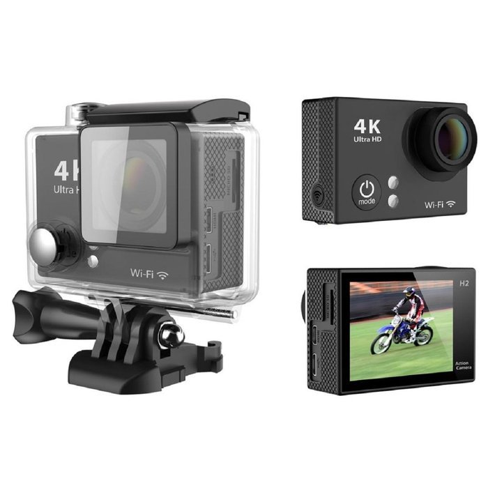 Sport Camera, TONSEE H2 Super Slim Ultra HD 4K Video Sport Camera 170 Degrees Wide Angle, Gold N5