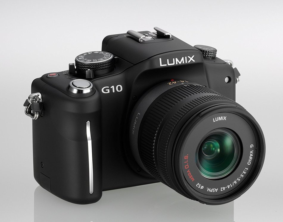 Panasonic Lumix DMC-G10 12.1 MP Live MOS Mirrorless Digital Camera with 14-42mm Lumix G Vario f/3.5-5.6 MEGA OIS... N10
