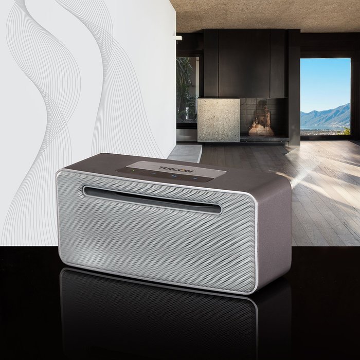 Turcom TS-457 X-Bass Bluetooth Speaker with Enhanced Boost and Premium Sound, Dual Speakers 10 Watt Total Power... N9
